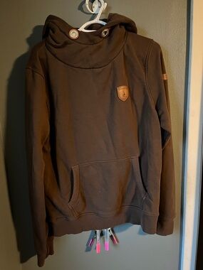 Wanakome Brown Hooded Pullover